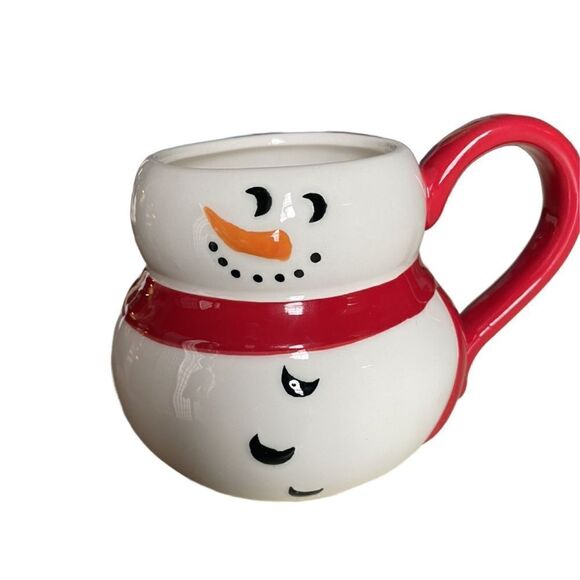 Snowman Coffee or Tea Mug Perfect for Christmas Morning - Picture 3 of 8